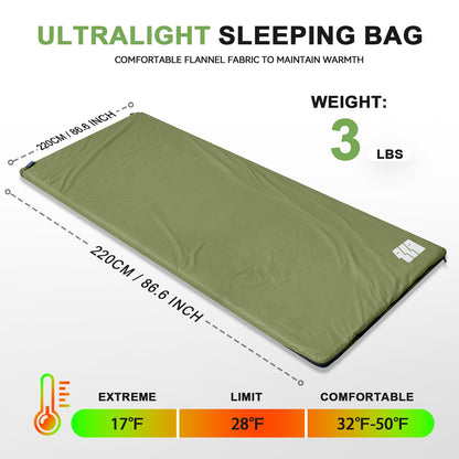 Tanstrider Cirro Ultra-Light Sleeping Bag Green