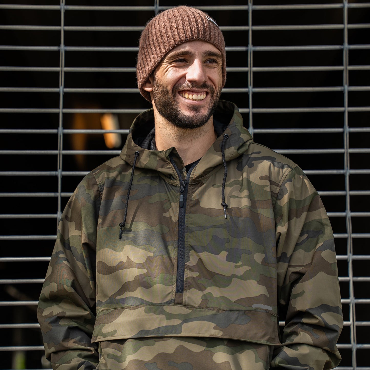 Water-Repellent Windbreaker - Black Camo