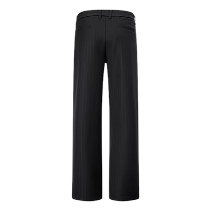 Pinstripe pleated pants