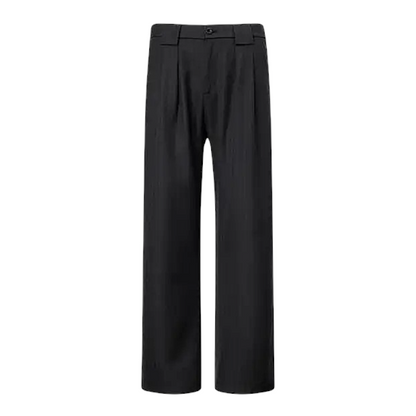 Pinstripe pleated pants