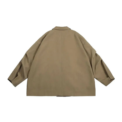 Oversized pleated wide leg pant