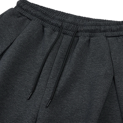 Inverted pleat wide leg jogger